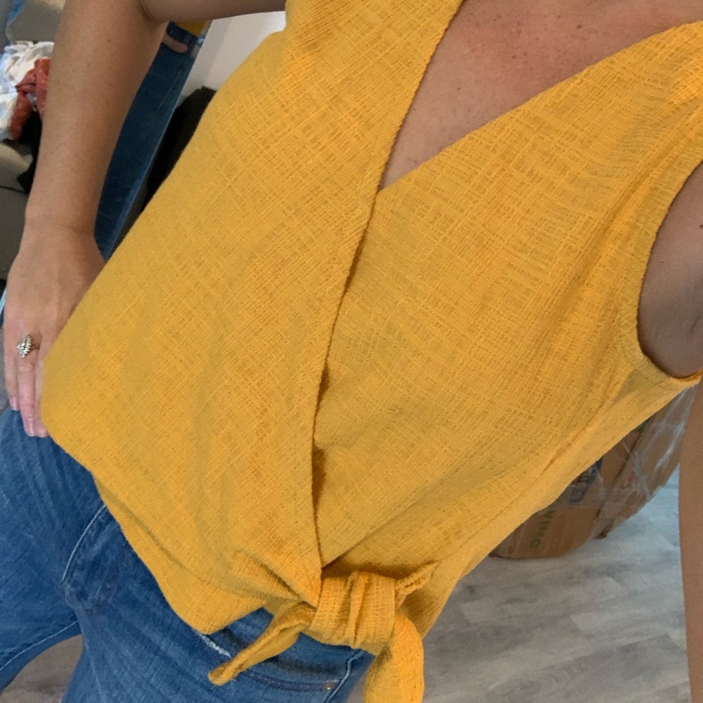 Madewell tie tank top